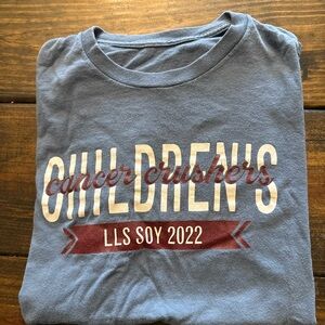 Children's Cancer Crushers LLS SOY 2022 Blue Men’s Tee (S)